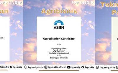 3 Study Programs in Faculty of Animal and Agricultural Sciences Diponegoro University Managed to Achieve International Accreditation