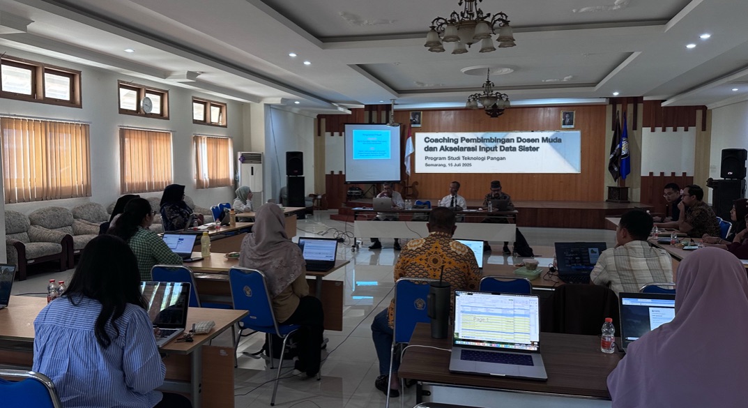 Penguatan Peran Dosen Muda: Coaching dan Evaluasi Pengisian SISTER di Prodi Teknologi Pangan